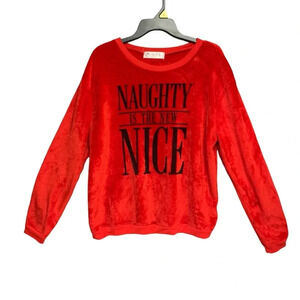Wound Up lightweight sweatshirt velour feel size 15/17 XL Christmas themed